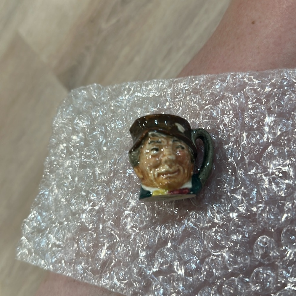 Royal Doulton Toby Mug Cup Paddy miniature face character jug England vtg Dicken